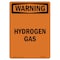 Signmission Safety Sign, OSHA WARNING, 5" Height, Hydrogen Gas, Portrait OS-WS-D-35-V-13254 - alternate 1